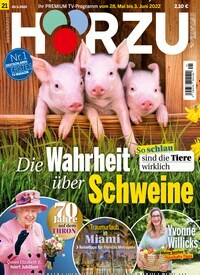 Titelbild der Ausgabe 21/2022 von HÖRZU. Diese Zeitschrift und viele weitere Programmzeitschriften als Abo oder epaper bei United Kiosk online kaufen.