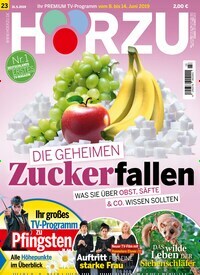 Titelbild der Ausgabe 23/2019 von HÖRZU. Diese Zeitschrift und viele weitere Programmzeitschriften als Abo oder epaper bei United Kiosk online kaufen.