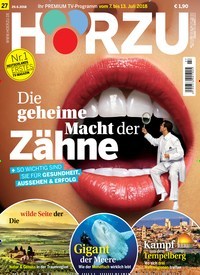 Titelbild der Ausgabe 27/2018 von HÖRZU. Diese Zeitschrift und viele weitere Programmzeitschriften als Abo oder epaper bei United Kiosk online kaufen.