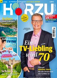 Titelbild der Ausgabe 27/2026 von HÖRZU. Diese Zeitschrift und viele weitere Programmzeitschriften als Abo oder epaper bei United Kiosk online kaufen.