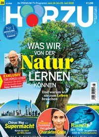 Titelbild der Ausgabe 28/2018 von HÖRZU. Diese Zeitschrift und viele weitere Programmzeitschriften als Abo oder epaper bei United Kiosk online kaufen.