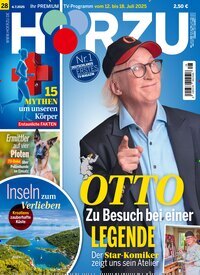 Titelbild der Ausgabe 28/2025 von HÖRZU. Diese Zeitschrift und viele weitere Programmzeitschriften als Abo oder epaper bei United Kiosk online kaufen.