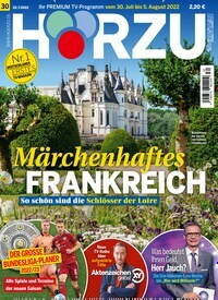 Titelbild der Ausgabe 30/2022 von HÖRZU. Diese Zeitschrift und viele weitere Programmzeitschriften als Abo oder epaper bei United Kiosk online kaufen.