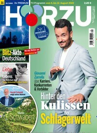 Titelbild der Ausgabe 31/2022 von HÖRZU. Diese Zeitschrift und viele weitere Programmzeitschriften als Abo oder epaper bei United Kiosk online kaufen.