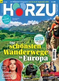 Titelbild der Ausgabe 37/2018 von HÖRZU. Diese Zeitschrift und viele weitere Programmzeitschriften als Abo oder epaper bei United Kiosk online kaufen.