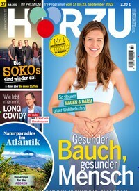 Titelbild der Ausgabe 37/2022 von HÖRZU. Diese Zeitschrift und viele weitere Programmzeitschriften als Abo oder epaper bei United Kiosk online kaufen.