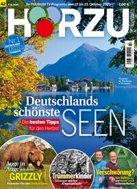 Titelbild der Ausgabe 42/2020 von HÖRZU. Diese Zeitschrift und viele weitere Programmzeitschriften als Abo oder epaper bei United Kiosk online kaufen.