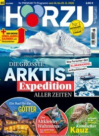 Titelbild der Ausgabe 46/2020 von HÖRZU. Diese Zeitschrift und viele weitere Programmzeitschriften als Abo oder epaper bei United Kiosk online kaufen.