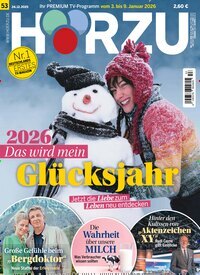 Titelbild der Ausgabe 53/2025 von HÖRZU. Diese Zeitschrift und viele weitere Programmzeitschriften als Abo oder epaper bei United Kiosk online kaufen.
