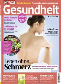 Titelbild der Ausgabe 2/2019 von Hörzu Gesundheit. Diese Zeitschrift und viele weitere Elternzeitschriften und Tierzeitschriften als Abo oder epaper bei United Kiosk online kaufen.