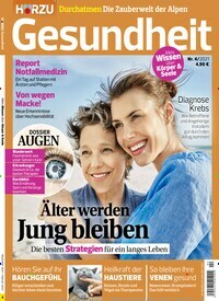 Titelbild der Ausgabe 4/2021 von Hörzu Gesundheit. Diese Zeitschrift und viele weitere Elternzeitschriften und Tierzeitschriften als Abo oder epaper bei United Kiosk online kaufen.