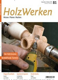 Titelbild der Ausgabe 81/2019 von HolzWerken. Diese Zeitschrift und viele weitere Gartenzeitschriften und Wohnzeitschriften als Abo oder epaper bei United Kiosk online kaufen.