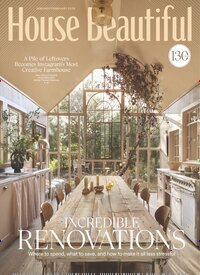 Titelbild der Ausgabe 1/2026 von House Beautiful USA. Diese Zeitschrift und viele weitere Gartenzeitschriften und Wohnzeitschriften als Abo oder epaper bei United Kiosk online kaufen.