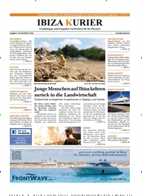 Titelbild der Ausgabe 1/2013 von Ibiza Kurier. Diese Zeitschrift und viele weitere Wirtschaftsmagazine und Politikmagazine als Abo oder epaper bei United Kiosk online kaufen.