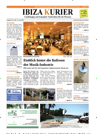 Titelbild der Ausgabe 2/2013 von Ibiza Kurier. Diese Zeitschrift und viele weitere Wirtschaftsmagazine und Politikmagazine als Abo oder epaper bei United Kiosk online kaufen.