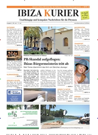 Titelbild der Ausgabe 4/2013 von Ibiza Kurier. Diese Zeitschrift und viele weitere Wirtschaftsmagazine und Politikmagazine als Abo oder epaper bei United Kiosk online kaufen.
