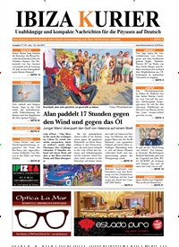 Titelbild der Ausgabe 17/2014 von Ibiza Kurier. Diese Zeitschrift und viele weitere Wirtschaftsmagazine und Politikmagazine als Abo oder epaper bei United Kiosk online kaufen.