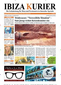 Titelbild der Ausgabe 31/2015 von Ibiza Kurier. Diese Zeitschrift und viele weitere Wirtschaftsmagazine und Politikmagazine als Abo oder epaper bei United Kiosk online kaufen.