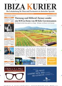 Titelbild der Ausgabe 39/2016 von Ibiza Kurier. Diese Zeitschrift und viele weitere Wirtschaftsmagazine und Politikmagazine als Abo oder epaper bei United Kiosk online kaufen.