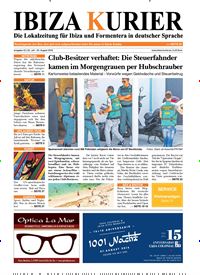 Titelbild der Ausgabe 42/2016 von Ibiza Kurier. Diese Zeitschrift und viele weitere Wirtschaftsmagazine und Politikmagazine als Abo oder epaper bei United Kiosk online kaufen.