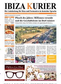 Titelbild der Ausgabe 47/2016 von Ibiza Kurier. Diese Zeitschrift und viele weitere Wirtschaftsmagazine und Politikmagazine als Abo oder epaper bei United Kiosk online kaufen.