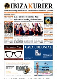 Titelbild der Ausgabe 52/2017 von Ibiza Kurier. Diese Zeitschrift und viele weitere Wirtschaftsmagazine und Politikmagazine als Abo oder epaper bei United Kiosk online kaufen.