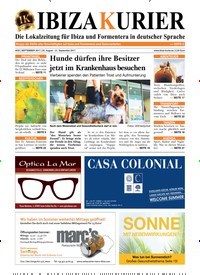 Titelbild der Ausgabe 55/2017 von Ibiza Kurier. Diese Zeitschrift und viele weitere Wirtschaftsmagazine und Politikmagazine als Abo oder epaper bei United Kiosk online kaufen.