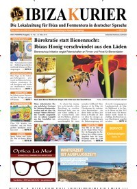Titelbild der Ausgabe 59/2018 von Ibiza Kurier. Diese Zeitschrift und viele weitere Wirtschaftsmagazine und Politikmagazine als Abo oder epaper bei United Kiosk online kaufen.