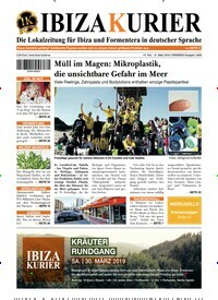 Titelbild der Ausgabe 69/2019 von Ibiza Kurier. Diese Zeitschrift und viele weitere Wirtschaftsmagazine und Politikmagazine als Abo oder epaper bei United Kiosk online kaufen.