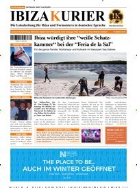 Titelbild der Ausgabe 134/2025 von Ibiza Kurier. Diese Zeitschrift und viele weitere Wirtschaftsmagazine und Politikmagazine als Abo oder epaper bei United Kiosk online kaufen.