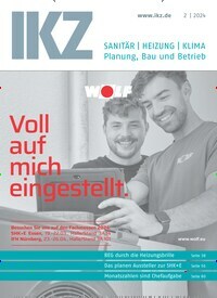 Titelbild der Ausgabe 2/2024 von IKZ Haustechnik. Diese Zeitschrift und viele weitere Architekturzeitschriften und Bauzeitschriften als Abo oder epaper bei United Kiosk online kaufen.