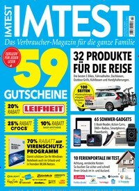 Titelbild der Ausgabe 2/2021 von IMTEST - Das Test-Magazin. Diese Zeitschrift und viele weitere Wirtschaftsmagazine und Politikmagazine als Abo oder epaper bei United Kiosk online kaufen.