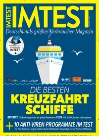 Titelbild der Ausgabe 1/2022 von IMTEST - Das Verbraucher Magazin. Diese Zeitschrift und viele weitere Wirtschaftsmagazine und Politikmagazine als Abo oder epaper bei United Kiosk online kaufen.