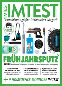 Titelbild der Ausgabe 2/2022 von IMTEST - Das Verbraucher Magazin. Diese Zeitschrift und viele weitere Wirtschaftsmagazine und Politikmagazine als Abo oder epaper bei United Kiosk online kaufen.