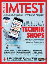 Titelbild der Ausgabe 8/2021 von IMTEST - Das Verbraucher Magazin. Diese Zeitschrift und viele weitere Wirtschaftsmagazine und Politikmagazine als Abo oder epaper bei United Kiosk online kaufen.