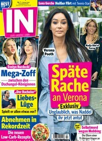 Titelbild der Ausgabe 7/2019 von IN - Leute, Lifestyle, Leben. Diese Zeitschrift und viele weitere Lifestylemagazine und Peoplemagazine als Abo oder epaper bei United Kiosk online kaufen.