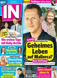 Titelbild der Ausgabe 21/2019 von IN - Leute, Lifestyle, Leben. Diese Zeitschrift und viele weitere Lifestylemagazine und Peoplemagazine als Abo oder epaper bei United Kiosk online kaufen.
