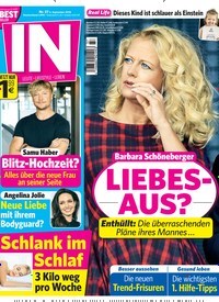 Titelbild der Ausgabe 37/2018 von IN - Leute, Lifestyle, Leben. Diese Zeitschrift und viele weitere Lifestylemagazine und Peoplemagazine als Abo oder epaper bei United Kiosk online kaufen.