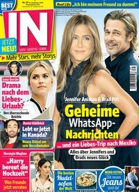 Titelbild der Ausgabe 39/2019 von IN - Leute, Lifestyle, Leben. Diese Zeitschrift und viele weitere Lifestylemagazine und Peoplemagazine als Abo oder epaper bei United Kiosk online kaufen.