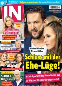 Titelbild der Ausgabe 49/2022 von IN - Leute, Lifestyle, Leben. Diese Zeitschrift und viele weitere Lifestylemagazine und Peoplemagazine als Abo oder epaper bei United Kiosk online kaufen.