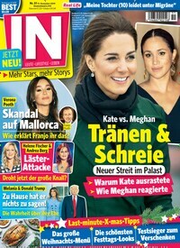 Titelbild der Ausgabe 51/2019 von IN - Leute, Lifestyle, Leben. Diese Zeitschrift und viele weitere Lifestylemagazine und Peoplemagazine als Abo oder epaper bei United Kiosk online kaufen.