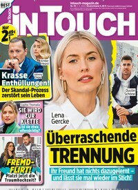 Titelbild der Ausgabe 19/2022 von In Touch. Diese Zeitschrift und viele weitere Lifestylemagazine und Peoplemagazine als Abo oder epaper bei United Kiosk online kaufen.