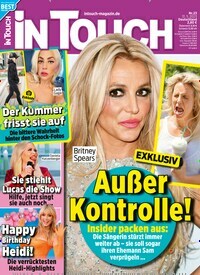 Titelbild der Ausgabe 23/2023 von In Touch. Diese Zeitschrift und viele weitere Lifestylemagazine und Peoplemagazine als Abo oder epaper bei United Kiosk online kaufen.