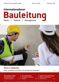 Titelbild der Ausgabe 7/2025 von Informationsdienst Bauleitung. Diese Zeitschrift und viele weitere Architekturzeitschriften und Bauzeitschriften als Abo oder epaper bei United Kiosk online kaufen.