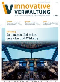 Titelbild der Ausgabe 12/2025 von Innovative Verwaltung. Diese Zeitschrift und viele weitere Jurazeitschriften und Zeitschriften für Verwaltung als Abo oder epaper bei United Kiosk online kaufen.
