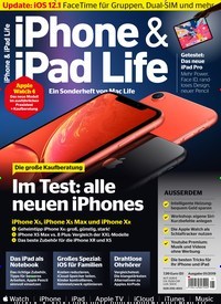 Titelbild der Ausgabe 1/2019 von iPhone & iPad Life. Diese Zeitschrift und viele weitere Computerzeitschriften, Tabletmagazine und Smartphonemagazine als Abo oder epaper bei United Kiosk online kaufen.