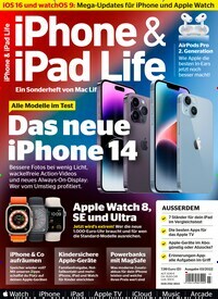 Titelbild der Ausgabe 3/2022 von iPhone & iPad Life. Diese Zeitschrift und viele weitere Computerzeitschriften, Tabletmagazine und Smartphonemagazine als Abo oder epaper bei United Kiosk online kaufen.