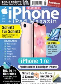 Titelbild der Ausgabe 1/2026 von iPhone & iPad Magazin. Diese Zeitschrift und viele weitere Audiomagazine, Filmmagazine und Fotozeitschriften als Abo oder epaper bei United Kiosk online kaufen.