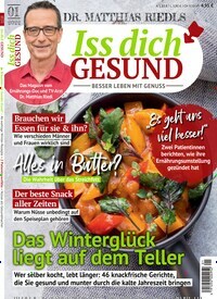 Titelbild der Ausgabe 1/2022 von Iss dich gesund. Diese Zeitschrift und viele weitere Kochzeitschriften und Backzeitschriften als Abo oder epaper bei United Kiosk online kaufen.