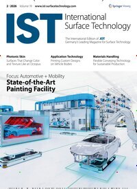 Titelbild der Ausgabe 2/2026 von IST International Surface Technology. Diese Zeitschrift und viele weitere Industriemagazine und Handwerkmagazine als Abo oder epaper bei United Kiosk online kaufen.
